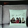 Perna Decorativa, Model Blackpink K-POP semnaturi, 40x40 cm, Verde Menta, Husa Detasabila, Burduf 24 bsC0145 PhotoRoom 1 1