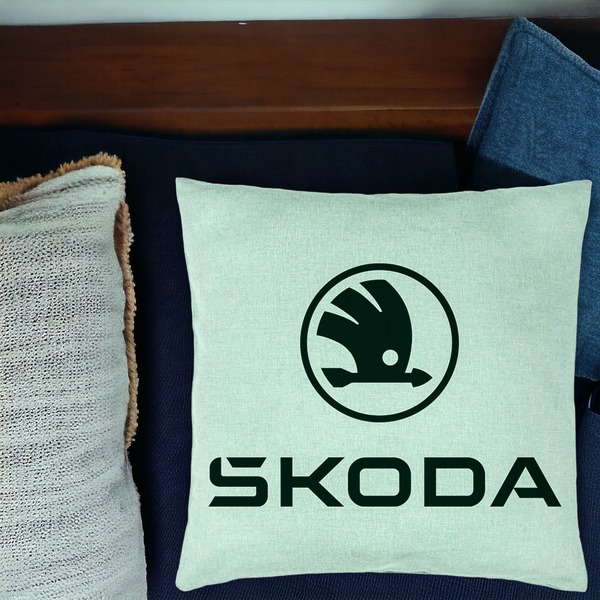 Perna Decorativa, Model Skoda, 40x40 cm, Verde Menta, Husa Detasabila, Burduf 16 bsC0147 PhotoRoom