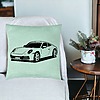 Perna Decorativa, Model Porsche 911, 40x40 cm, Verde Menta, Husa Detasabila, Burduf 26 bsC0148 PhotoRoom 3