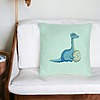 Perna Decorativa, Model copii, Dinozaur cu oua, 40x40 cm, Verde Menta, Husa Detasabila, Burduf 27 bsC0156 PhotoRoom 4