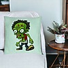 Perna Decorativa, Model Zombie, 40x40 cm, Verde Menta, Husa Detasabila, Burduf 25 bsC0158 PhotoRoom 2