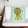 Perna Decorativa, Model copii Little Lion, 40x40 cm, Verde Menta, Husa Detasabila, Burduf 27 bsC0159 PhotoRoom 4