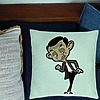 Perna Decorativa, Model Mr Bean, 40x40 cm, Verde Menta, Husa Detasabila, Burduf 24 bsC0173 PhotoRoom 1