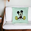 Perna Decorativa, Model copii Mickey Mouse, 40x40 cm, Verde Menta, Husa Detasabila, Burduf 27 bsC0176 PhotoRoom 4