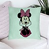 Perna Decorativa, Model copii Minnie Mouse, 40x40 cm, Verde Menta, Husa Detasabila, Burduf 23 bsC0177 PhotoRoom