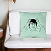 Perna Decorativa, Model Meme WHAT?, 40x40 cm, Verde Menta, Husa Detasabila, Burduf 27 bsC0182 PhotoRoom 4