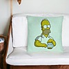 Perna Decorativa, Model Simpsons Homer, 40x40 cm, Verde Menta, Husa Detasabila, Burduf 27 bsC0185 PhotoRoom 4