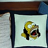 Perna Decorativa, Model Simpsons Homer 2, 40x40 cm, Verde Menta, Husa Detasabila, Burduf 24 bsC0186 PhotoRoom 1
