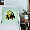 Perna Decorativa, Model Simpsons Homer 2, 40x40 cm, Verde Menta, Husa Detasabila, Burduf 26 bsC0186 PhotoRoom 3