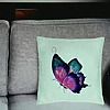 Perna Decorativa, Model Fluture Multicolor, 40x40 cm, Verde Menta, Husa Detasabila, Burduf 25 bsC0191 PhotoRoom 2