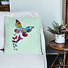 Perna Decorativa, Model Fluture Colorful, 40x40 cm, Verde Menta, Husa Detasabila, Burduf 26 bsC0192 PhotoRoom 3