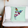 Perna Decorativa, Model Fluture Colorful, 40x40 cm, Verde Menta, Husa Detasabila, Burduf 27 bsC0192 PhotoRoom 4