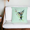 Perna Decorativa, Model Watercolor Birds, 40x40 cm, Verde Menta, Husa Detasabila, Burduf 27 bsC0194 PhotoRoom 4