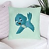 Perna Decorativa, Model TweetTweet, 40x40 cm, Verde Menta, Husa Detasabila, Burduf 23 bsC0195 PhotoRoom