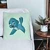 Perna Decorativa, Model TweetTweet, 40x40 cm, Verde Menta, Husa Detasabila, Burduf 26 bsC0195 PhotoRoom 3