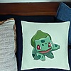 Perna Decorativa, Model copii Bulbasaur, 40x40 cm, Verde Menta, Husa Detasabila, Burduf 24 bsC0198 PhotoRoom 1