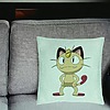 Perna Decorativa, Model Pisica Pokemon, 40x40 cm, Verde Menta, Husa Detasabila, Burduf 25 bsC0200 PhotoRoom 2