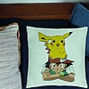Perna Decorativa, Model copii Pikachu Pokemon, 40x40 cm, Verde Menta, Husa Detasabila, Burduf 24 bsC0201 PhotoRoom 1