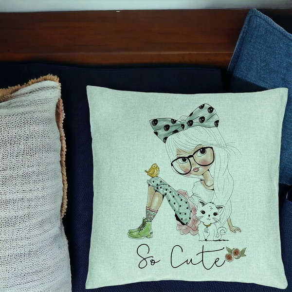 Perna Decorativa, Model So Cute, 40x40 cm, Verde Menta, Husa Detasabila, Burduf 17 bsC0207 PhotoRoom 1