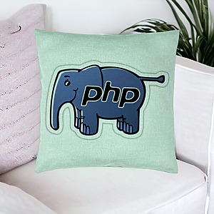 Alternative view of Perna Decorativa, Model PHP, 40x40 cm, Verde Menta, Husa Detasabila, Burduf