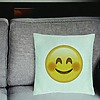 Perna Decorativa, Model Emoji Rusinos, 40x40 cm, Verde Menta, Husa Detasabila, Burduf 25 bsC0217 PhotoRoom 2