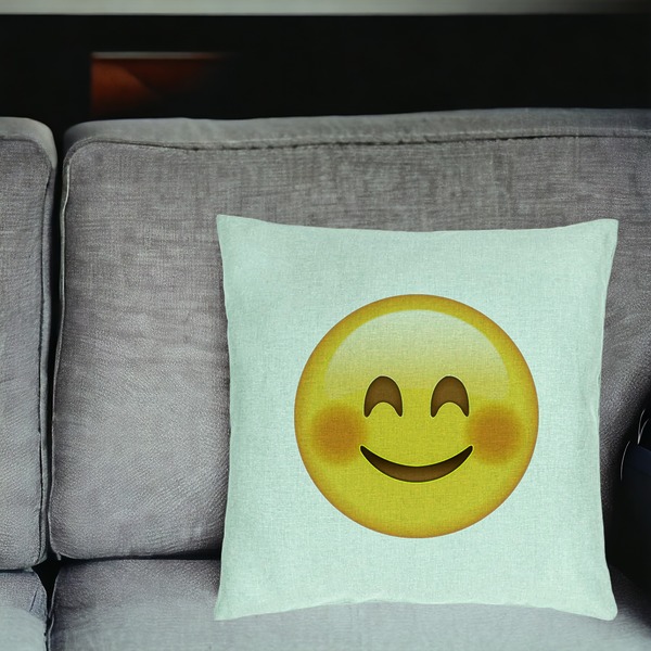 Perna Decorativa, Model Emoji Rusinos, 40x40 cm, Verde Menta, Husa Detasabila, Burduf 18 bsC0217 PhotoRoom 2
