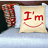 Perna Decorativa Patrata I'm Happy, 40x40 cm, Husa Detasabila, Burduf 33 bsc0002 PhotoRoom 3