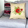 Perna Decorativa Patrata Florale Mac, 40x40 cm, Husa Detasabila, Burduf 29 bsc0006 PhotoRoom 1