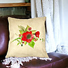 Perna Decorativa Patrata Florale Mac, 40x40 cm, Husa Detasabila, Burduf 31 bsc0006 PhotoRoom 3
