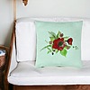 Perna Decorativa, Model Florale Mac, 40x40 cm, Verde Menta, Husa Detasabila, Burduf 27 bsc0006 PhotoRoom 4 2