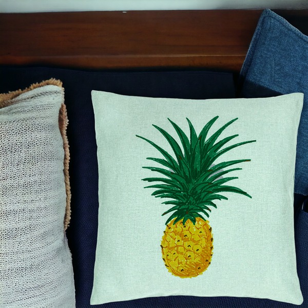 Perna Decorativa, Model Ananas, 40x40 cm, Verde Menta, Husa Detasabila, Burduf 19 bsc0007 PhotoRoom 1 1