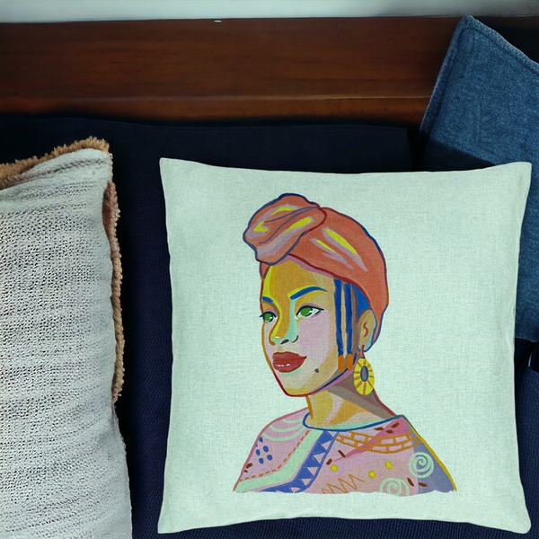 Perna Decorativa, Model African Style, 40x40 cm, Verde Menta, Husa Detasabila, Burduf 18 bsc0011 PhotoRoom 2 1
