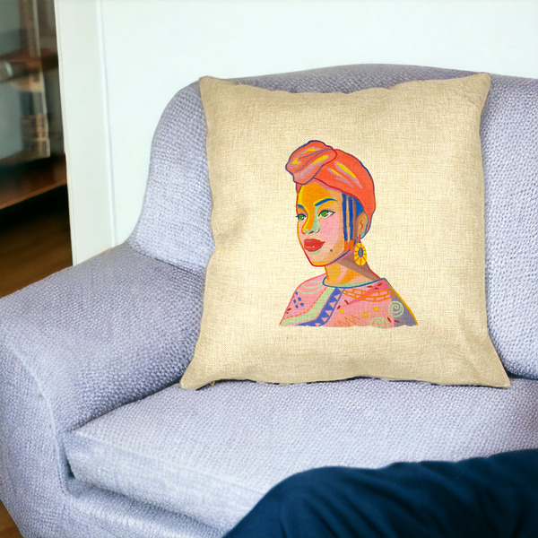 Perna Decorativa Patrata African Style, 40x40 cm, Husa Detasabila, Burduf 21 bsc0011 PhotoRoom 2