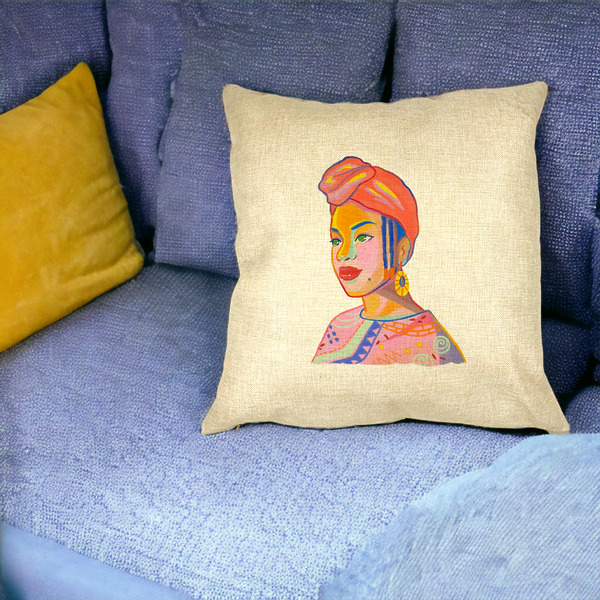 Perna Decorativa Patrata African Style, 40x40 cm, Husa Detasabila, Burduf 22 bsc0011 PhotoRoom 3
