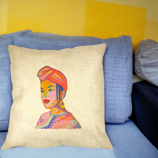Perna Decorativa Patrata African Style, 40x40 cm, Husa Detasabila, Burduf 24 bsc0011 PhotoRoom 5