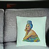 Perna Decorativa, Model African Fashion, 40x40 cm, Verde Menta, Husa Detasabila, Burduf 27 bsc0012 PhotoRoom 4 1