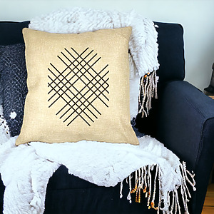 Alternative view of Perna Decorativa Patrata Vera, 40x40 cm, Husa Detasabila, Burduf