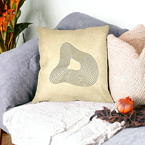 Alternative view of Perna Decorativa Patrata F1, 40x40 cm, Husa Detasabila, Burduf