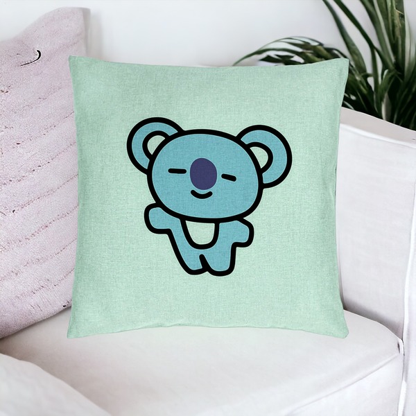 Perna Decorativa, Model Ursulet Koala, 40x40 cm, Verde Menta, Husa Detasabila, Burduf 16 bsc0015 PhotoRoom 5