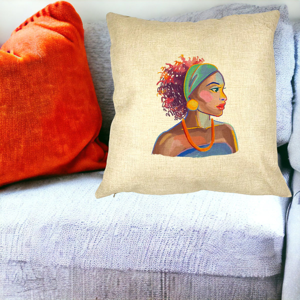 Perna Decorativa Patrata Golden African, 40x40 cm, Husa Detasabila, Burduf 18 bsc0017 PhotoRoom 1