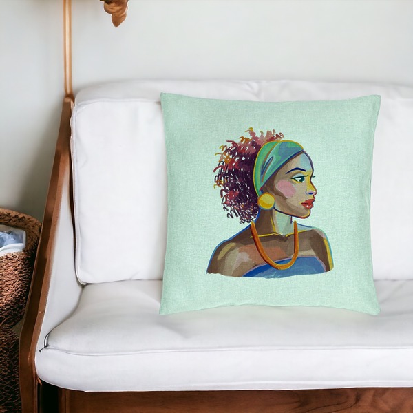 Perna Decorativa, Model Golden African, 40x40 cm, Verde Menta, Husa Detasabila, Burduf 20 bsc0017 PhotoRoom 4 1