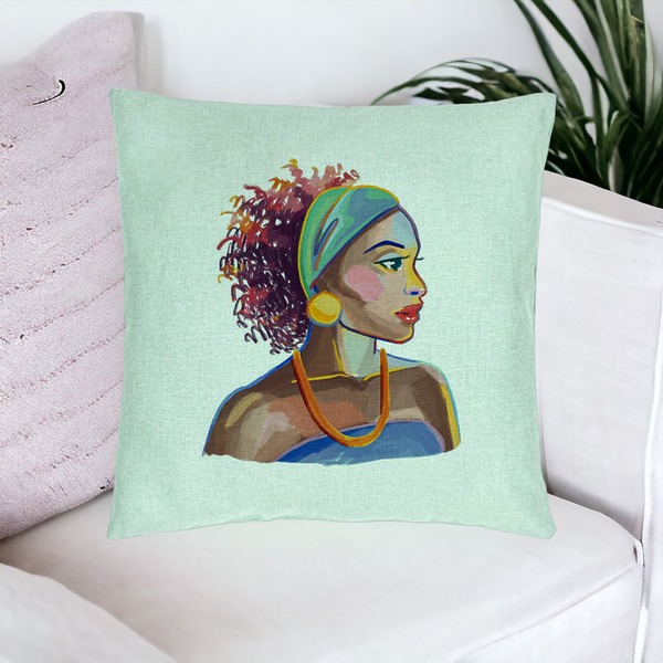Perna Decorativa, Model Golden African, 40x40 cm, Verde Menta, Husa Detasabila, Burduf 16 bsc0017 PhotoRoom 5