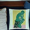 Perna Decorativa, Model The Thinker, 40x40 cm, Verde Menta, Husa Detasabila, Burduf 24 bsc0023 PhotoRoom 1 1