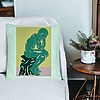 Perna Decorativa, Model The Thinker, 40x40 cm, Verde Menta, Husa Detasabila, Burduf 26 bsc0023 PhotoRoom 3 1