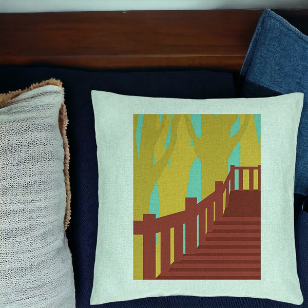 Perna Decorativa, Model Bridge Art, 40x40 cm, Verde Menta, Husa Detasabila, Burduf 18 bsc0024 PhotoRoom 2 1