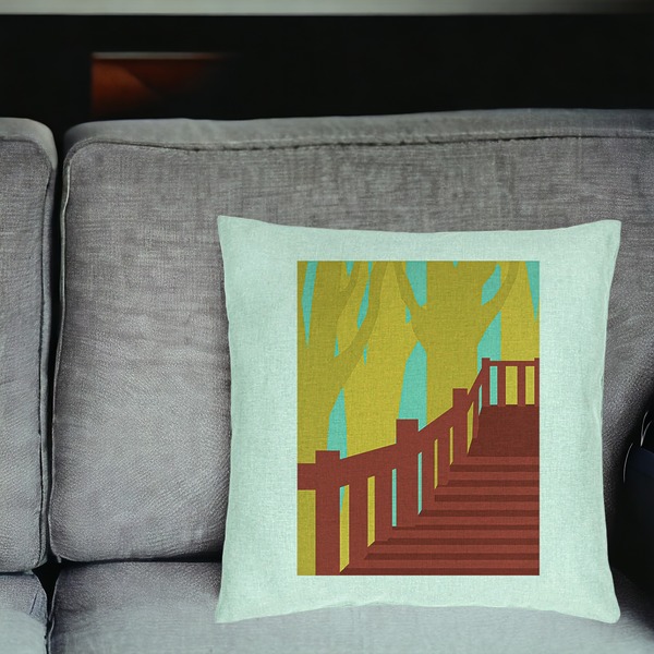 Perna Decorativa, Model Bridge Art, 40x40 cm, Verde Menta, Husa Detasabila, Burduf 19 bsc0024 PhotoRoom 3 1