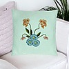 Perna Decorativa, Model Florale Verde Menta si Alastru, 40x40 cm, Verde Menta, Husa Detasabila, Burduf 24 bsc0027 PhotoRoom 1 1