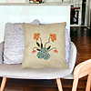 Perna Decorativa Patrata Florale Roz si Alastru, 40x40 cm, Husa Detasabila, Burduf 26 bsc0027 PhotoRoom 1