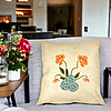 Perna Decorativa Patrata Florale Roz si Alastru, 40x40 cm, Husa Detasabila, Burduf 27 bsc0027 PhotoRoom 2