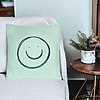 Perna Decorativa, Model Smiley Face, 40x40 cm, Verde Menta, Husa Detasabila, Burduf 26 bsc0031 PhotoRoom 3